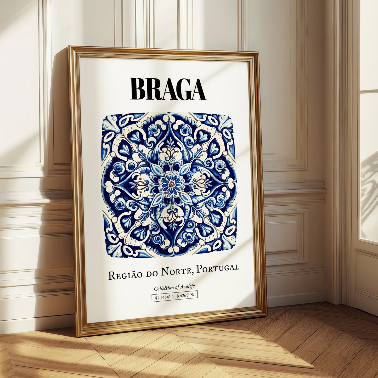 Braga, Portugal – Travel Wall Decor, styled in a charming Paris street view