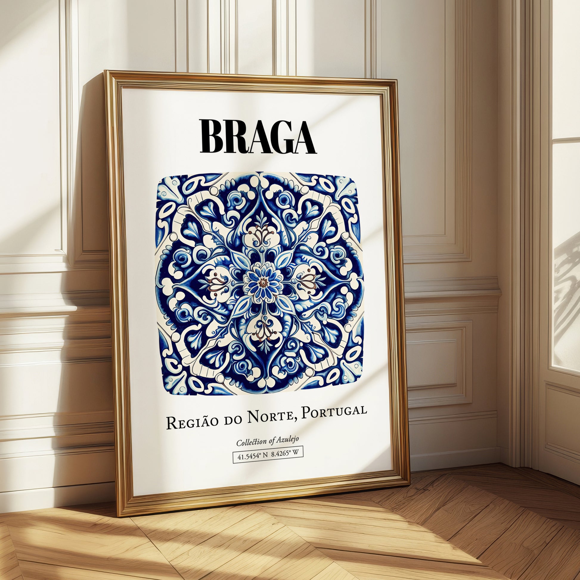 Braga, Portugal – Travel Wall Decor, styled in a charming Paris street view