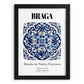 Braga, Portugal – Travel Wall Decor, in sleek black frame