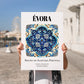 Évora, Portugal – National Pride Wall Decor, no-text version framed in wood