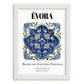 Évora, Portugal – National Pride Wall Decor, placed in minimal white frame