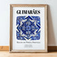 Guimarães, Portugal – National Pride Wall Decor, in wooden frame leaning on the floor