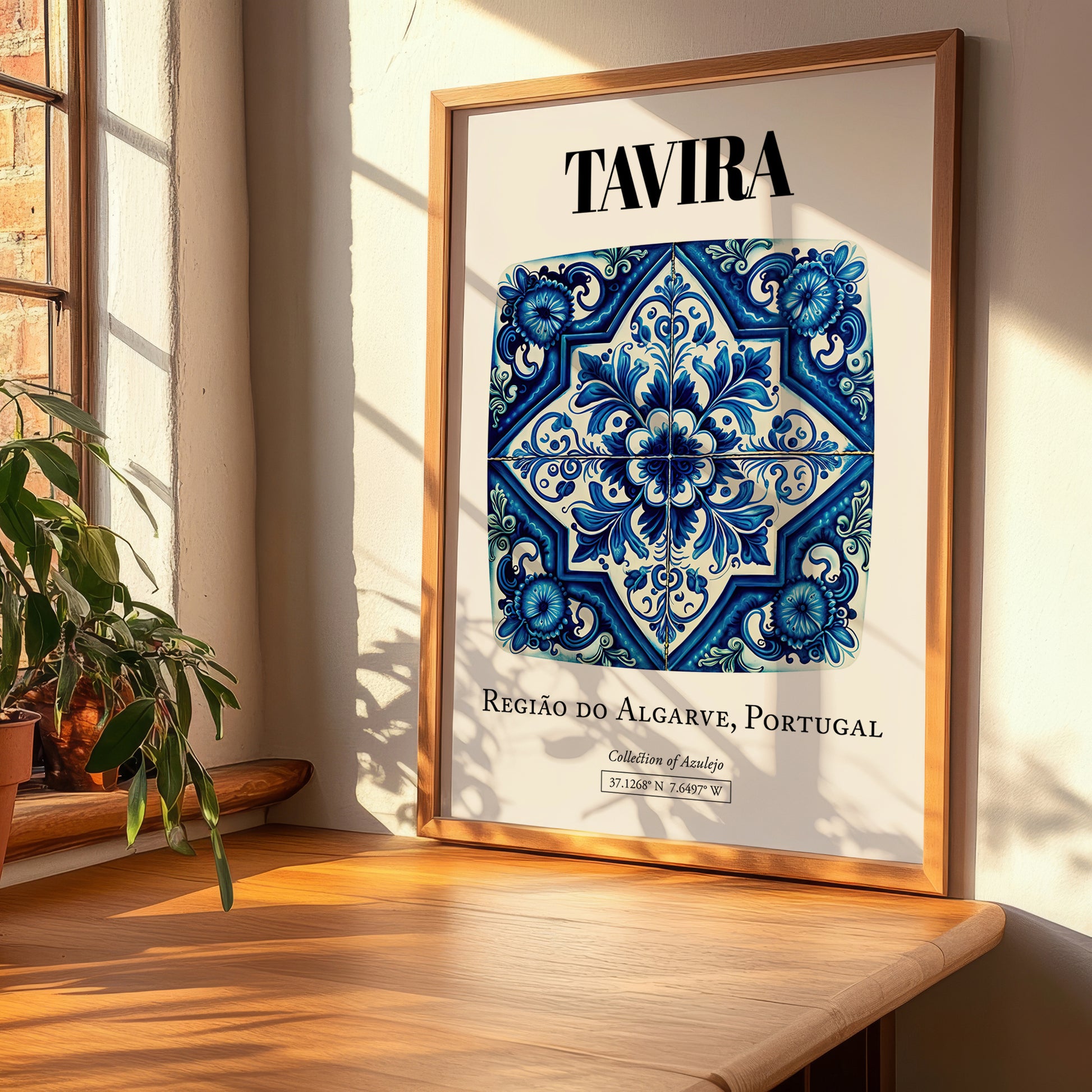 Tavira, Portugal – Away From Home Poster, clean layout with no caption