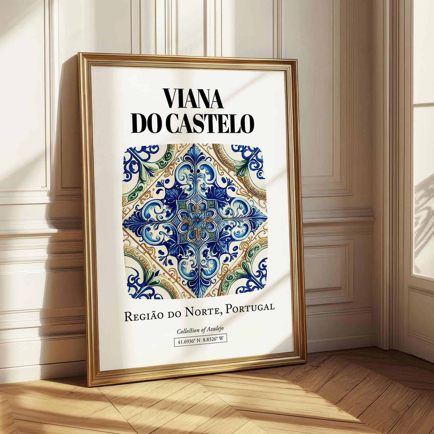 Viana Do Castelo, Portugal – Travel Poster, styled in a charming Paris street view
