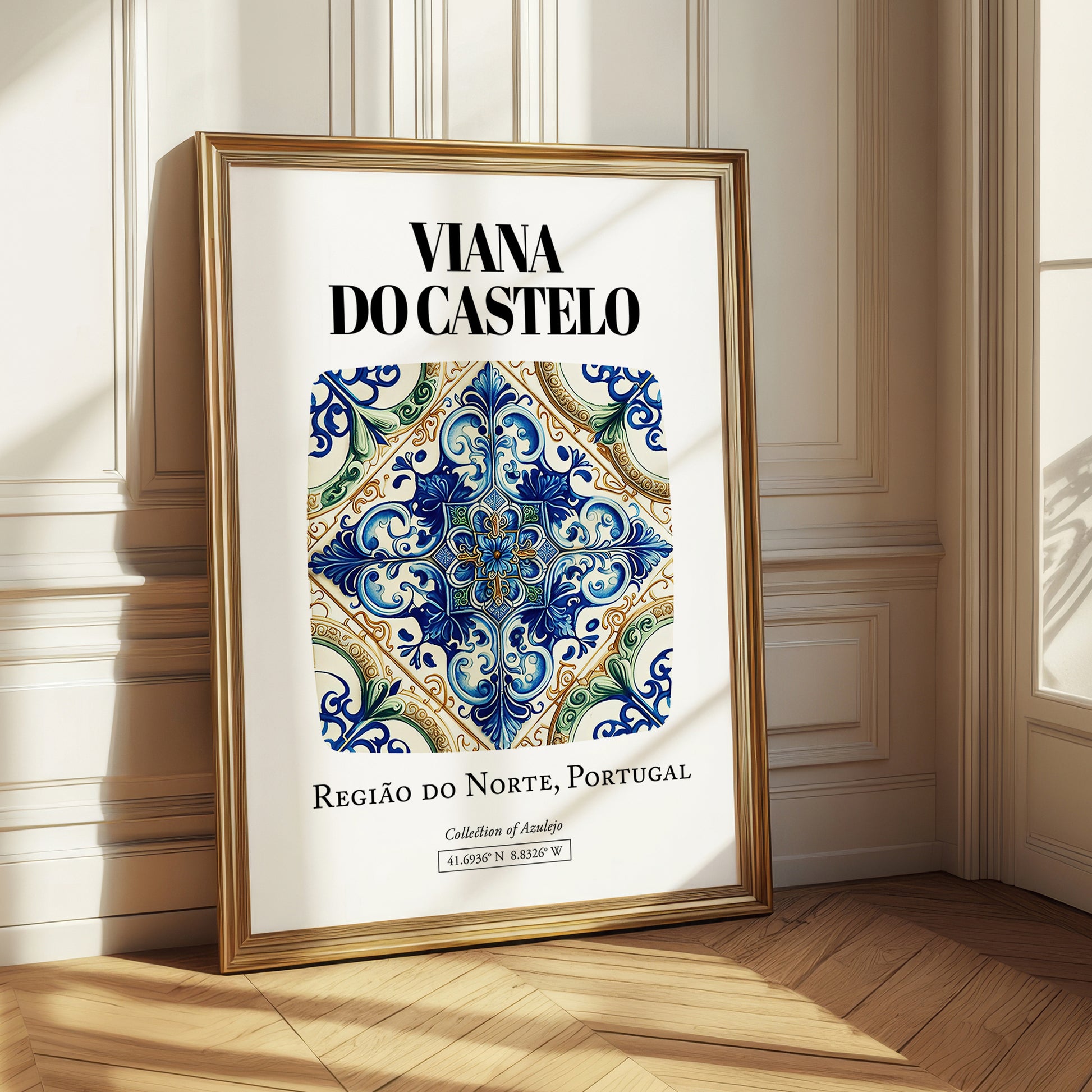 Viana Do Castelo, Portugal – Travel Poster, styled in a charming Paris street view