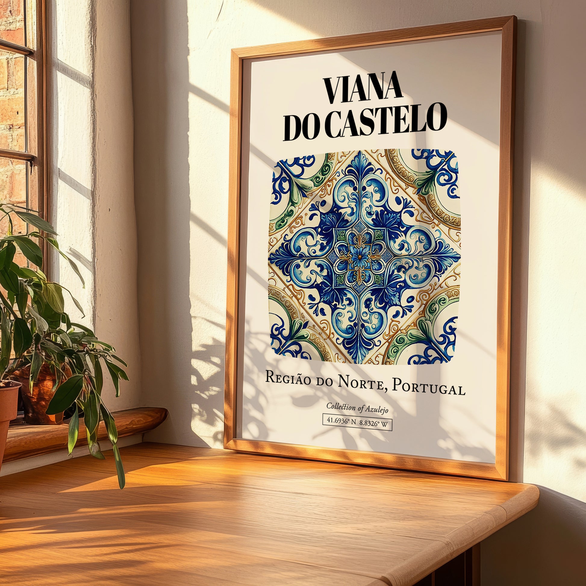 Viana Do Castelo, Portugal – Travel Poster, clean layout with no caption