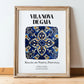 Vila Nova De Gaia, Portugal – Travel Wall Art, in wooden frame leaning on the floor