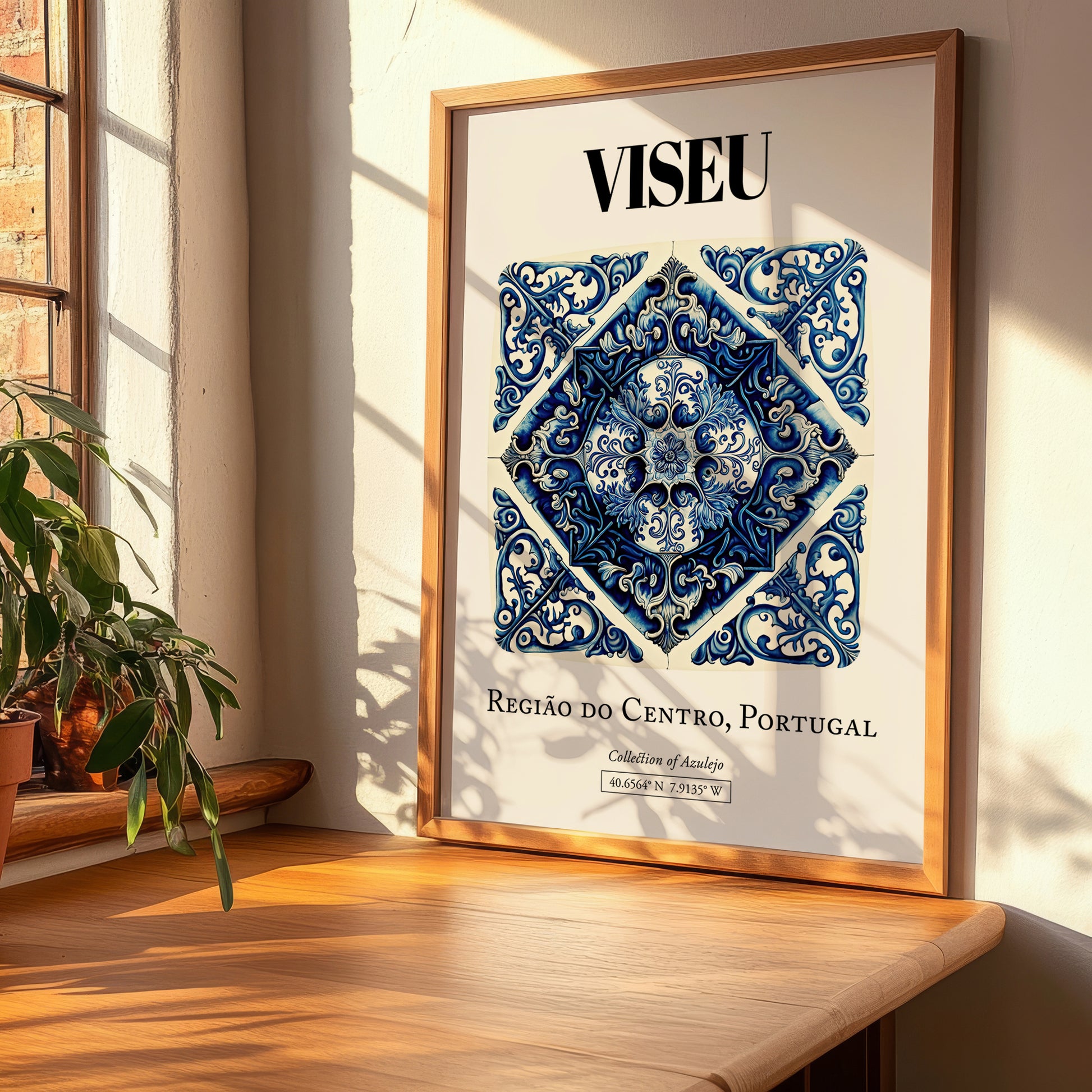 Viseu, Portugal – Travel Print, clean layout with no caption
