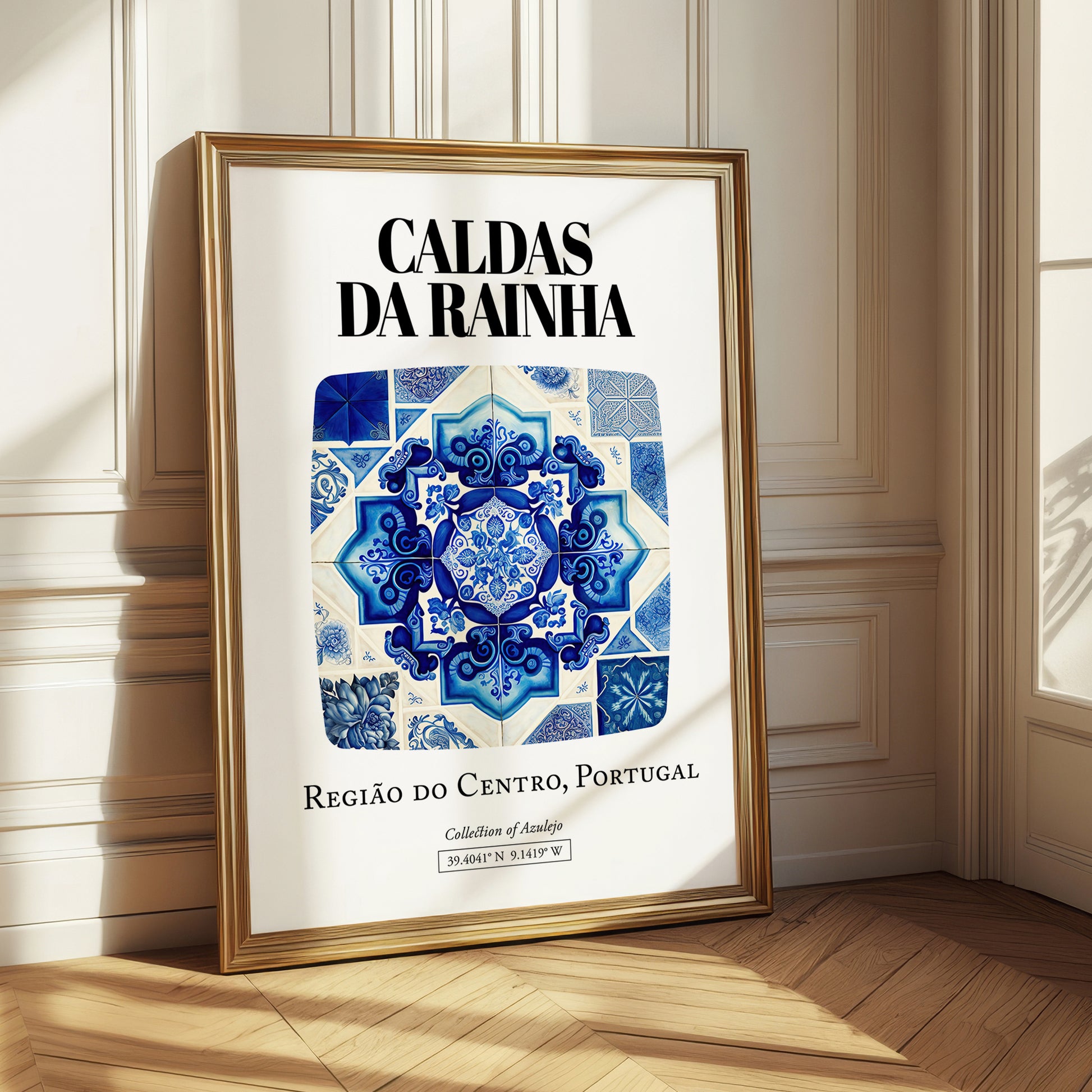 Caldas Da Rainha, Portugal – Away From Home Poster, styled in a charming Paris street view