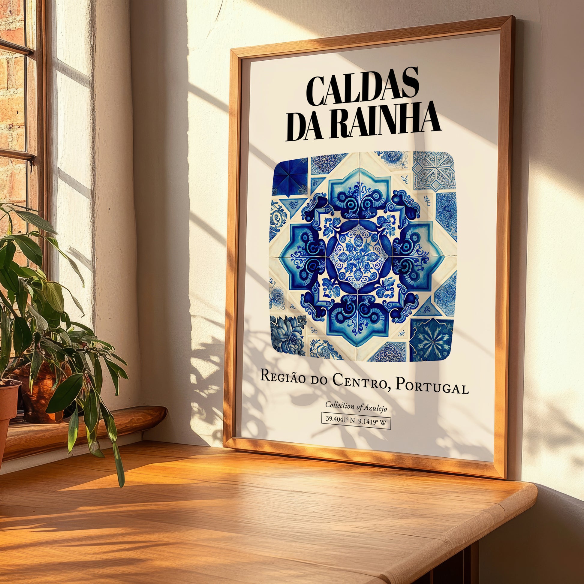Caldas Da Rainha, Portugal – Away From Home Poster, clean layout with no caption