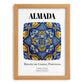Almada, Portugal – Travel Poster, set in oak frame