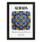 Almada, Portugal – Travel Poster, in sleek black frame