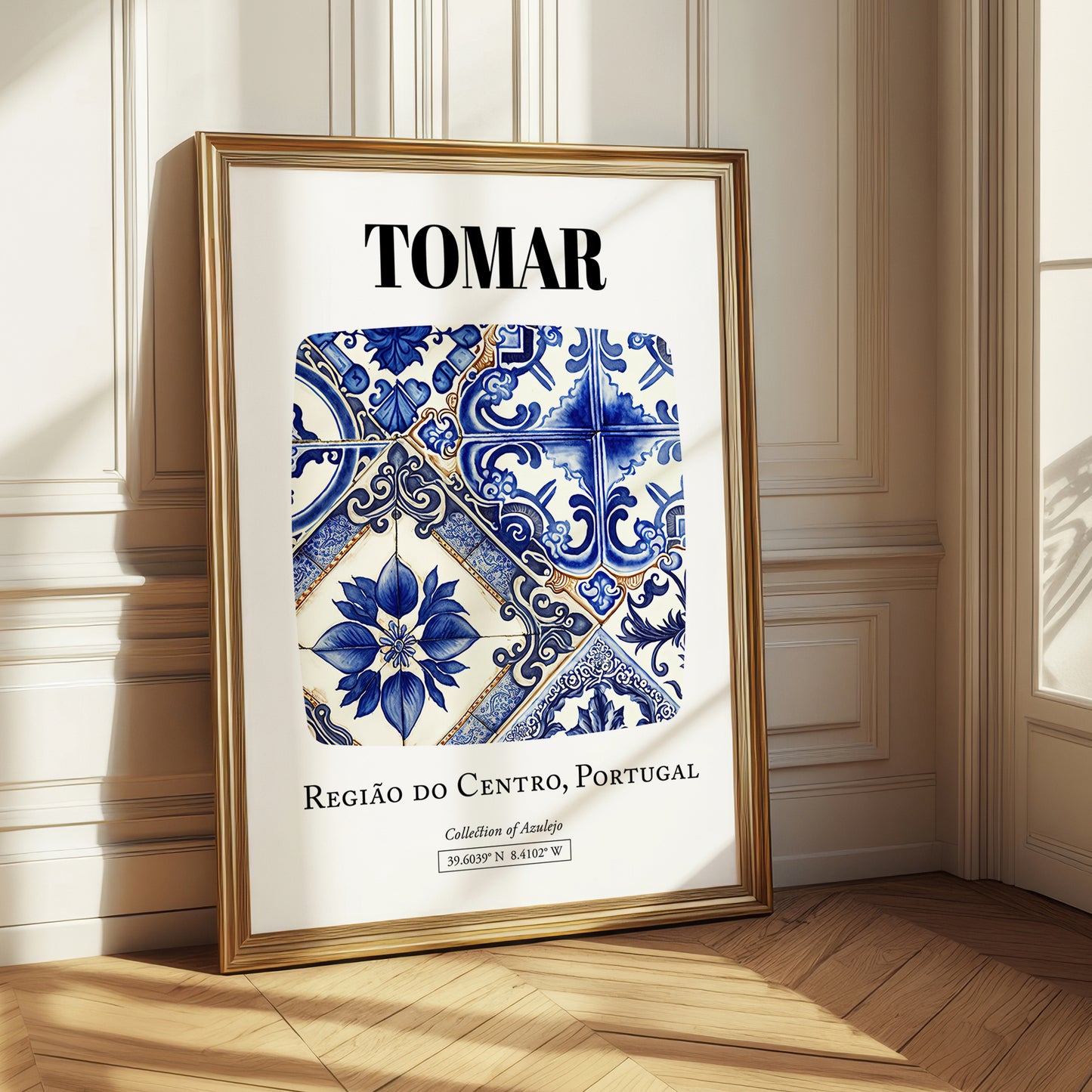 Tomar, Portugal – Travel Memories Wall Print, styled in a charming Paris street view