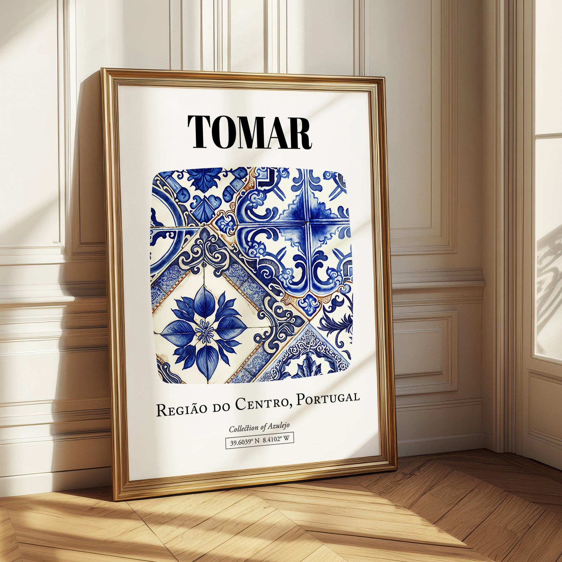 Tomar, Portugal – Travel Memories Wall Print, styled in a charming Paris street view