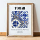 Tomar, Portugal – Travel Memories Wall Print, in wooden frame leaning on the floor