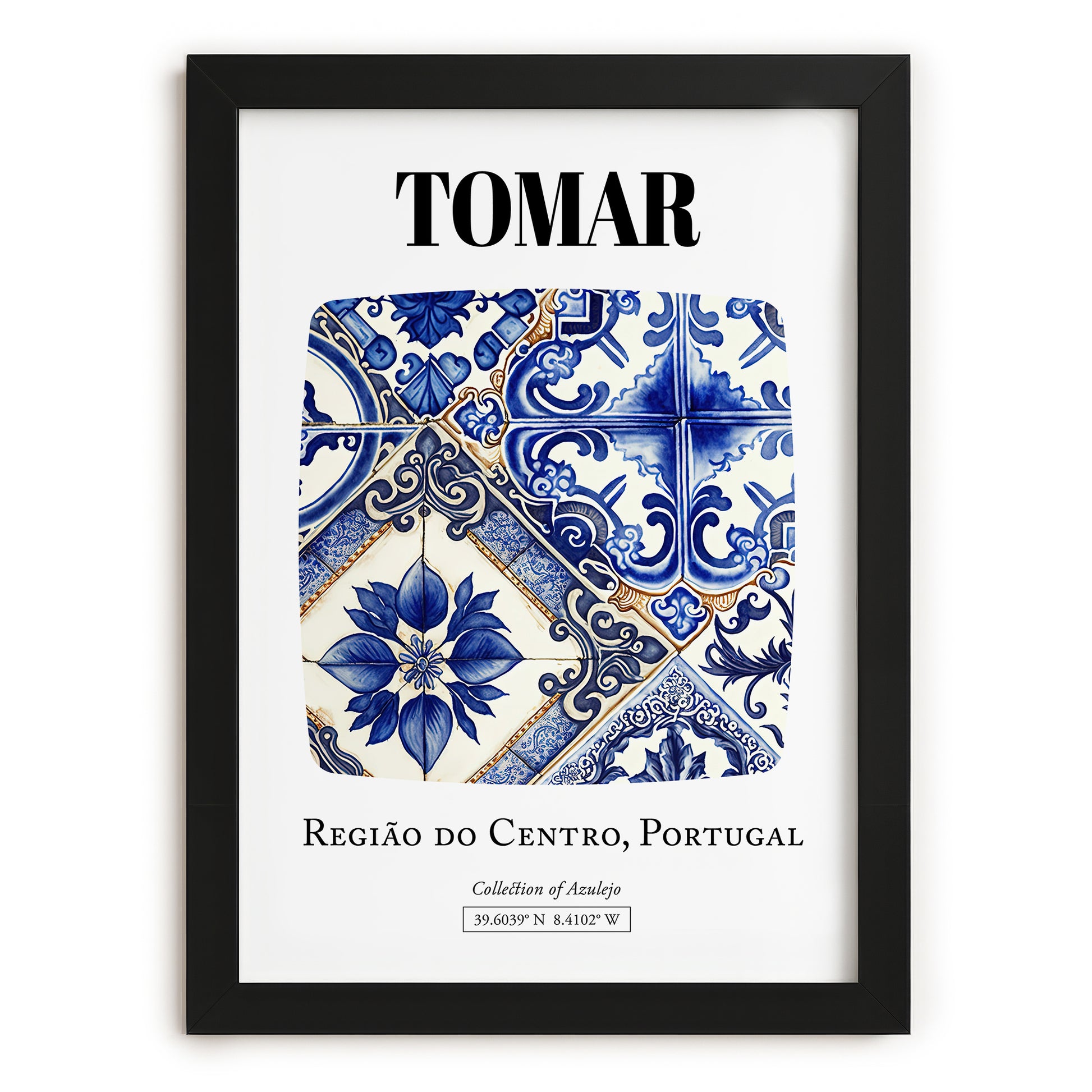 Tomar, Portugal – Travel Memories Wall Print, in sleek black frame