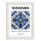 Matosinhos, Portugal – Travel Wall Decor, placed in minimal white frame