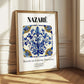 Nazaré, Portugal – Retro Travel Poster, styled in a charming Paris street view