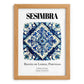 Sesimbra, Portugal – Travel Print, set in oak frame
