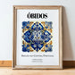 Óbidos, Portugal – Travel Print, in wooden frame leaning on the floor