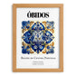 Óbidos, Portugal – Travel Print, set in oak frame
