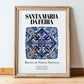 Santa Maria Da Feira, Portugal – Travel Poster, in wooden frame leaning on the floor