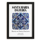 Santa Maria Da Feira, Portugal – Travel Poster, in sleek black frame