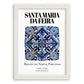 Santa Maria Da Feira, Portugal – Travel Poster, placed in minimal white frame