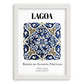 Lagoa, Portugal – Travel Wall Art, placed in minimal white frame