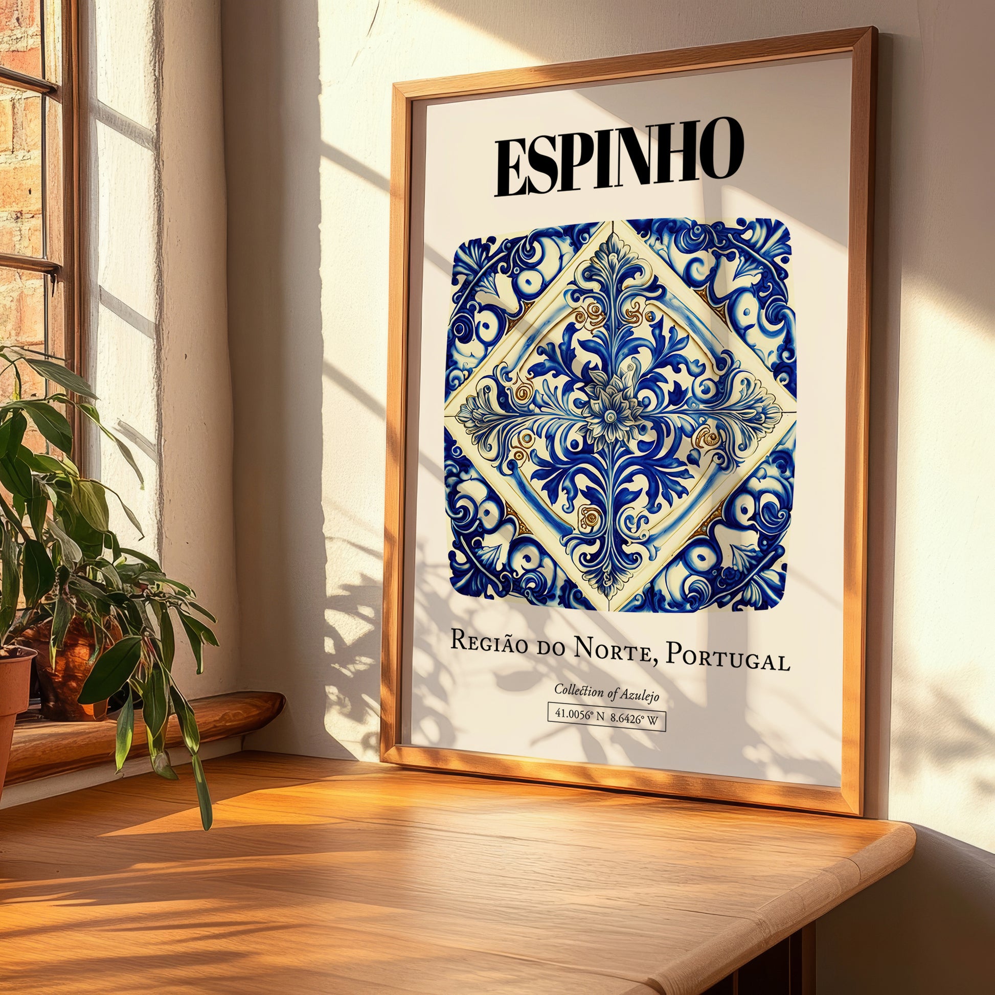 Espinho, Portugal – Minimalist Travel Print, clean layout with no caption