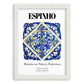 Espinho, Portugal – Minimalist Travel Print, placed in minimal white frame