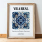 Vila Real, Portugal – World Travel Art, in wooden frame leaning on the floor