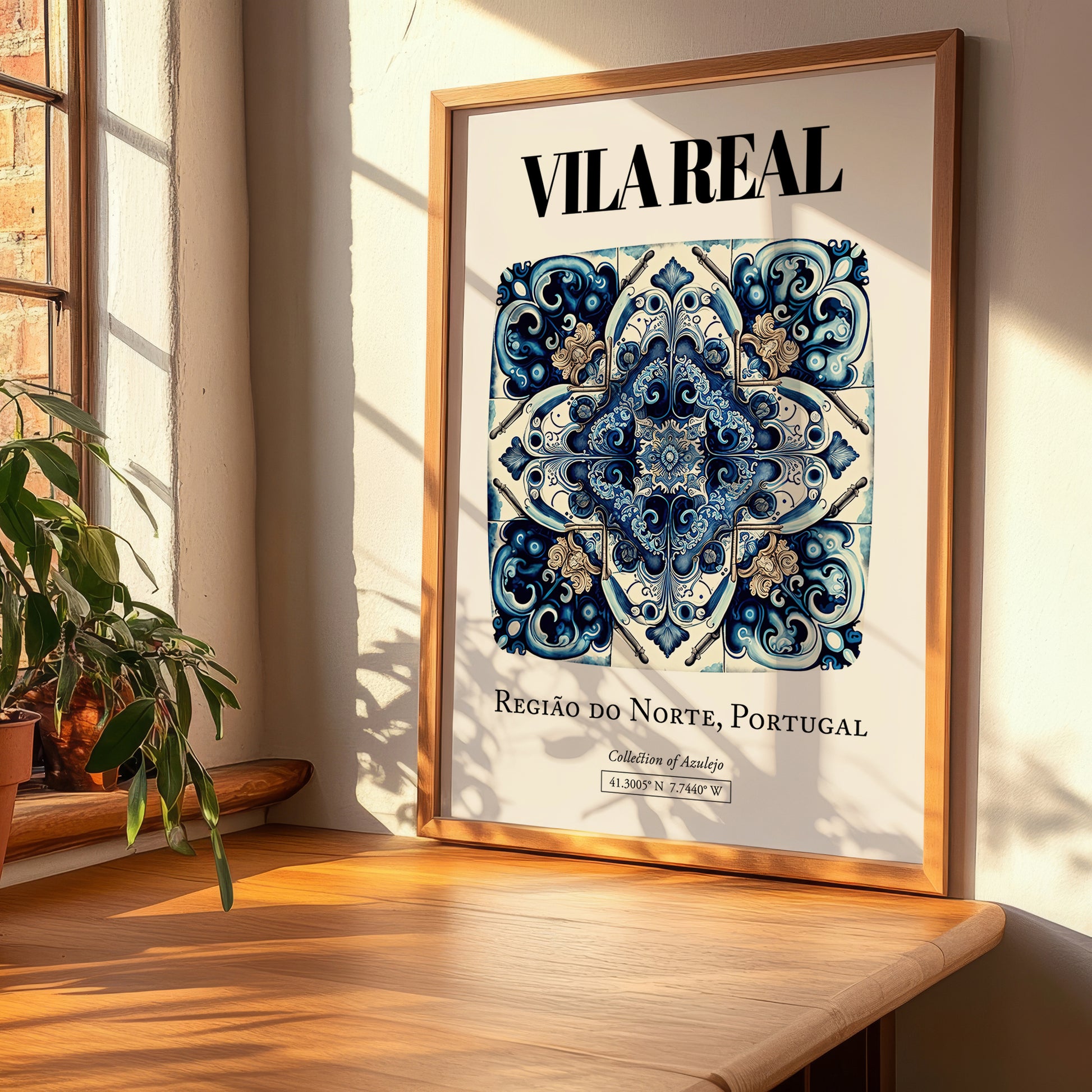 Vila Real, Portugal – World Travel Art, clean layout with no caption