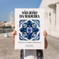São João Da Madeira, Portugal – Travel Print, no-text version framed in wood