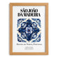 São João Da Madeira, Portugal – Travel Print, set in oak frame