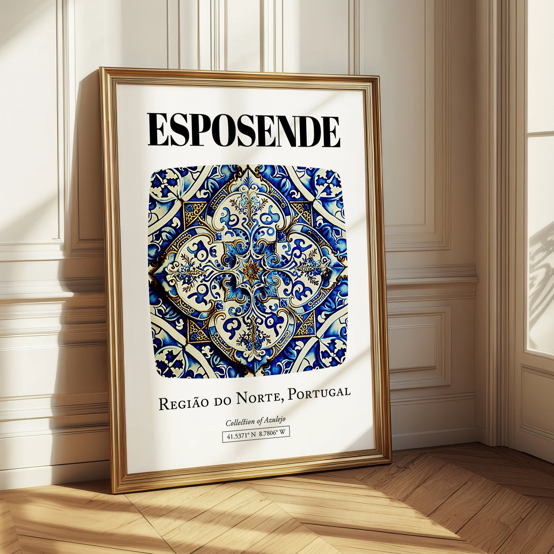 Esposende, Portugal – World Heritage Travel Poster, styled in a charming Paris street view