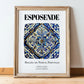Esposende, Portugal – World Heritage Travel Poster, in wooden frame leaning on the floor