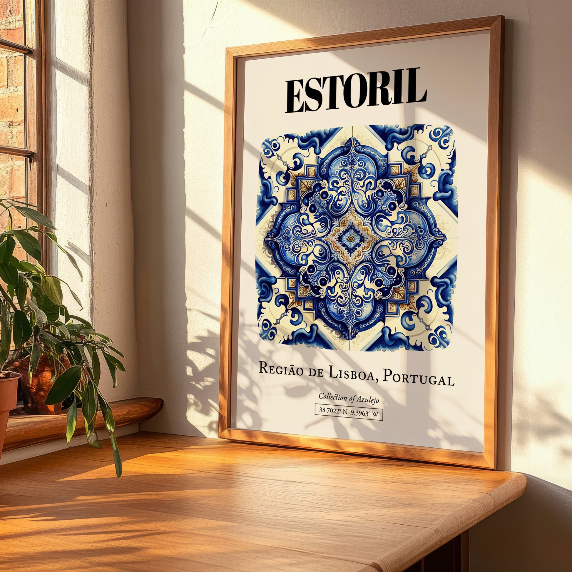 Estoril, Portugal – Travel Wall Art, clean layout with no caption