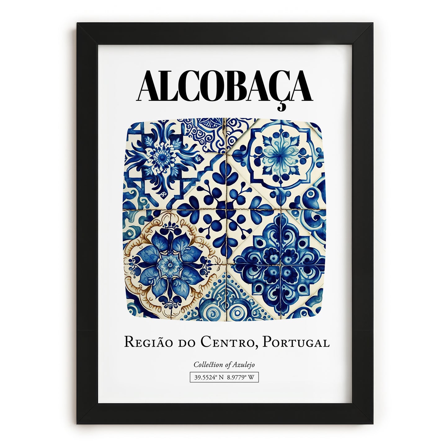 Alcobaça, Portugal – Travel Print, in sleek black frame
