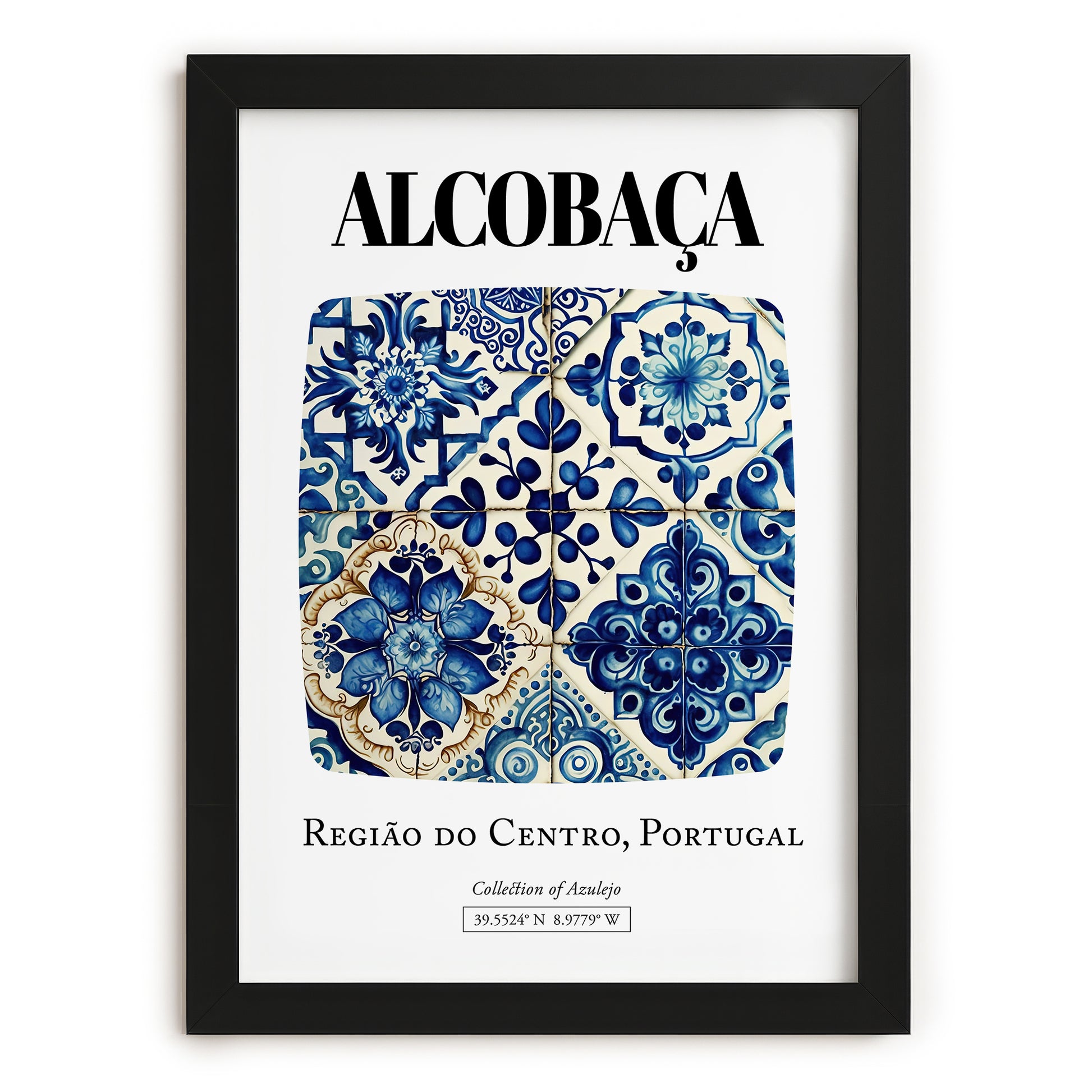 Alcobaça, Portugal – Travel Print, in sleek black frame