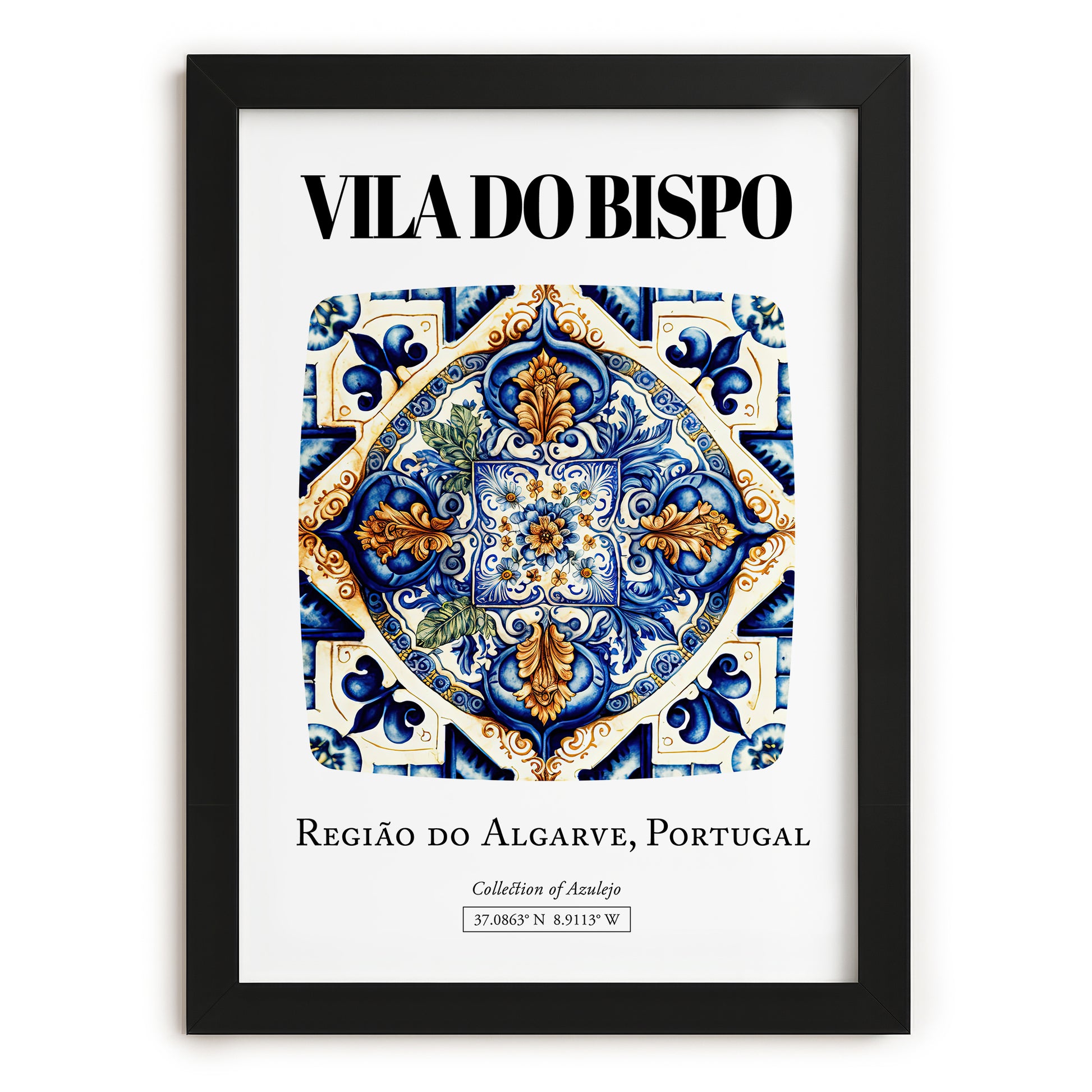 Vila Do Bispo, Portugal – Travel Poster, in sleek black frame