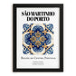 São Martinho Do Porto, Portugal – Travel Print, in sleek black frame