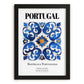 Portugal, Portugal – Travel Wall Decor, in sleek black frame