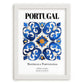 Portugal, Portugal – Travel Wall Decor, placed in minimal white frame