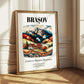 Brașov, Romania – Travel Print, styled in a charming Paris street view