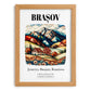 Brașov, Romania – Travel Print, set in oak frame