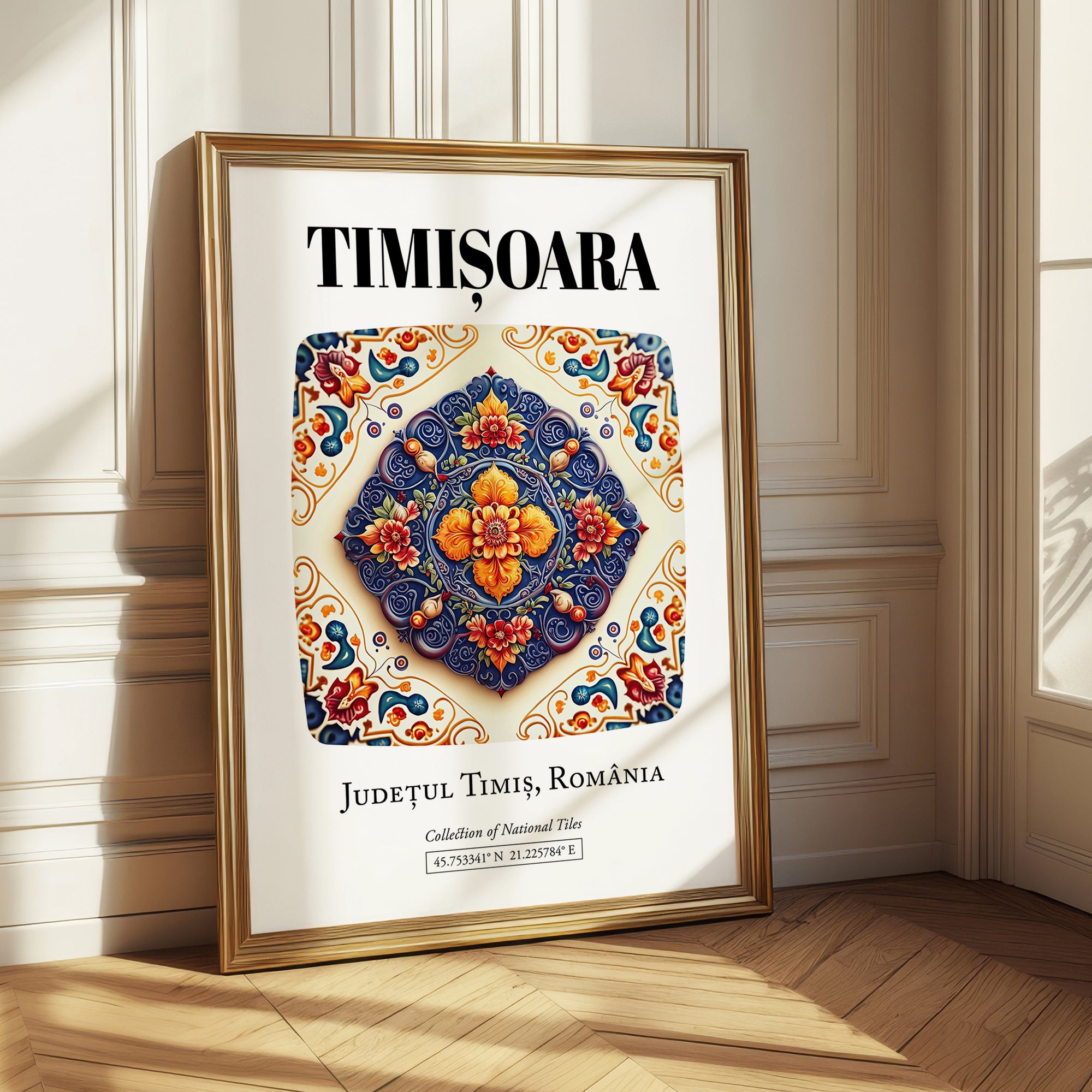 Timișoara, Romania – Retro Travel Poster, styled in a charming Paris street view