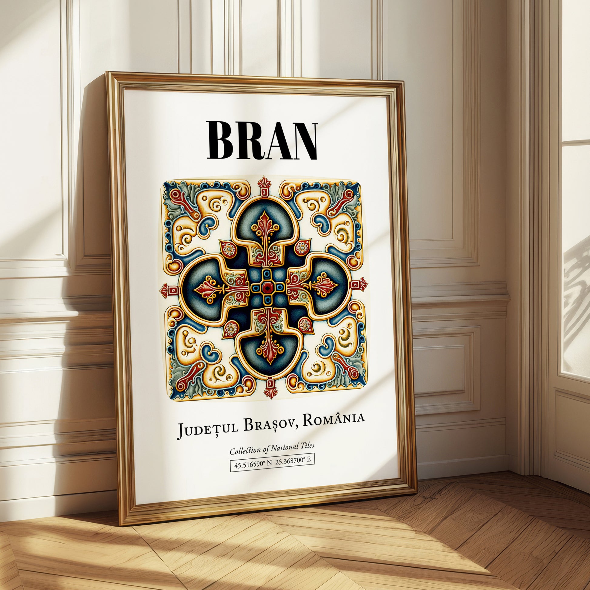 Bran, Romania – Travel Wall Art, styled in a charming Paris street view