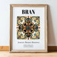Bran, Romania – Travel Wall Art, in wooden frame leaning on the floor