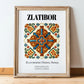 Zlatibor, Serbia – Wanderlust Wall Decor, in wooden frame leaning on the floor